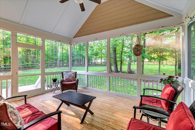 3650 Brooks Bnd, Franklinton, NC 27525 - sunroom / solarium featuring a ceiling fan