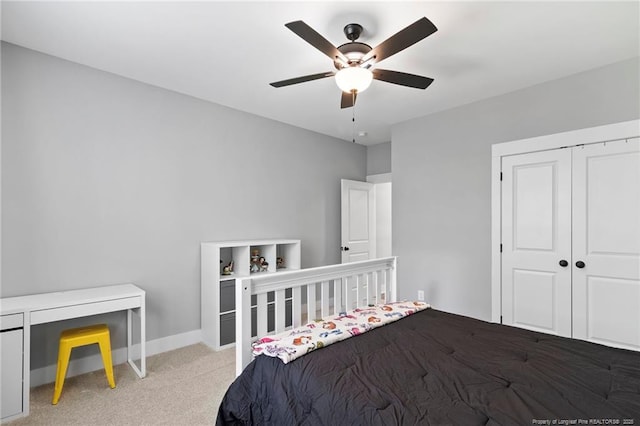 232 Captain Hbr, Sanford, NC 27332 - carpeted bedroom featuring ceiling fan and baseboards