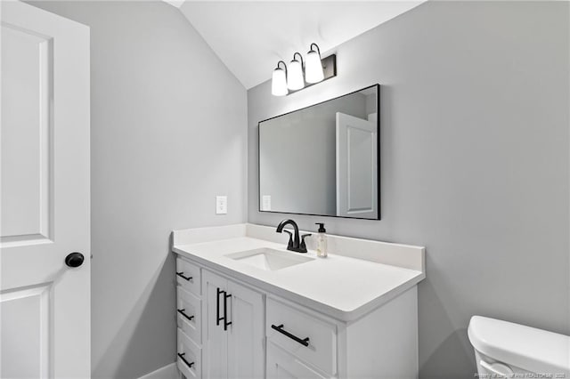 232 Captain Hbr, Sanford, NC 27332 - half bath with vanity and vaulted ceiling