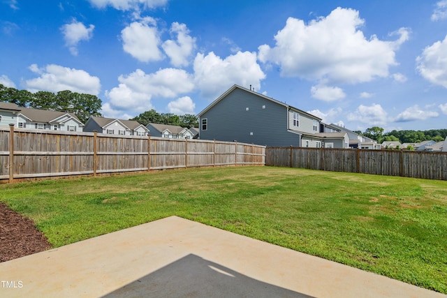 4805 Ozark St, Fuquay Varina, NC 27526 - fenced backyard featuring a residential view and a patio