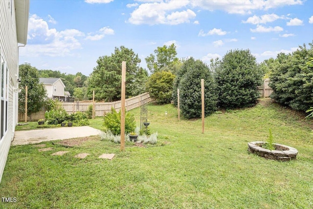 1643 Southcross St, Fuquay Varina, NC 27526 - fenced backyard with a patio
