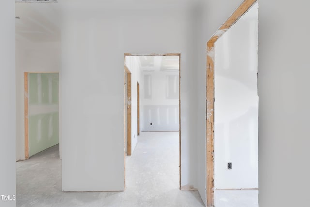 90 Miry Creek Ln, Clinton, NC 28328 - hall with concrete floors