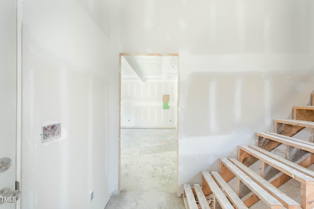 90 Miry Creek Ln, Clinton, NC 28328 - stairway featuring concrete floors