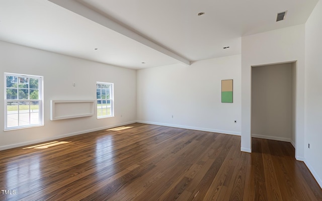 90 Miry Creek Ln, Clinton, NC 28328 - spare room featuring plenty of natural light and dark wood-style flooring