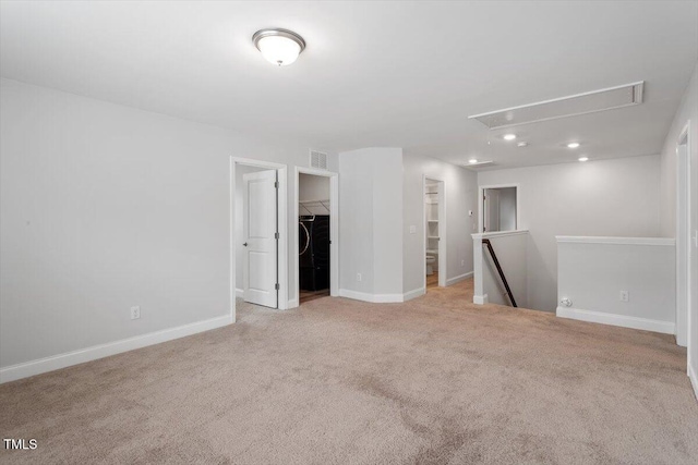 815 Harmony Ranch Ln, Franklinton, NC 27525 - carpeted empty room with attic access and recessed lighting