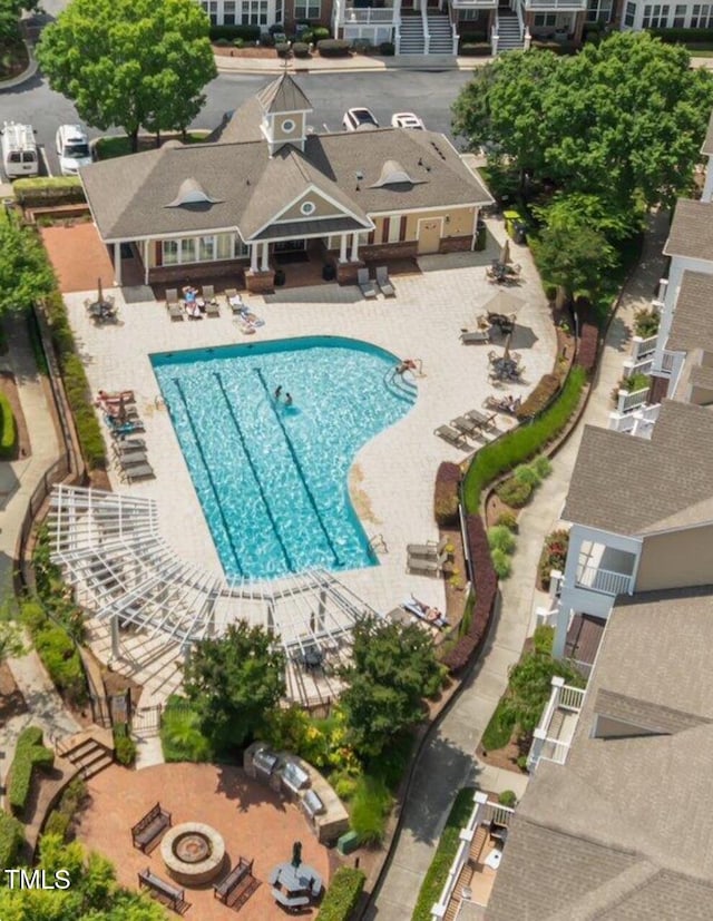 10210 Sablewood Dr Unit 214, Raleigh, NC 27617 - view of subject property with a pool