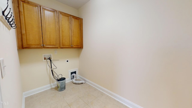 1524 Lily Creek Dr, Cary, NC 27518 - washroom featuring hookup for an electric dryer, cabinet space, washer hookup, and light tile patterned floors