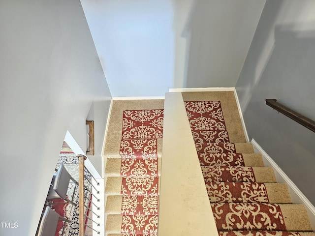 1303 Salters St, Burlington, NC 27215 - stairway with baseboards