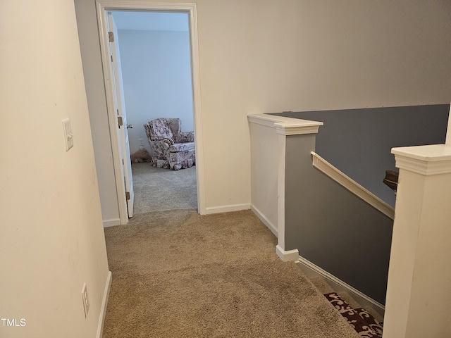1303 Salters St, Burlington, NC 27215 - hall featuring an upstairs landing and carpet flooring