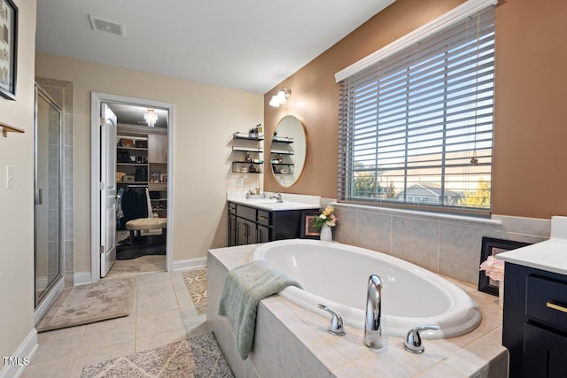 27 Needham Ln, Clayton, NC 27527 - full bath with vanity, a bath, and a stall shower