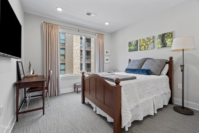 105 Chatham Walk Ln Unit 208, Cary, NC 27511 - bedroom with light carpet and recessed lighting