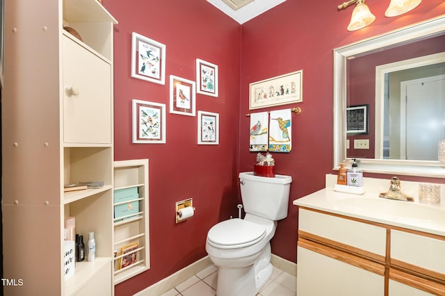 7 Weybridge Pl, Chapel Hill, NC 27517 - half bath featuring vanity and tile patterned floors