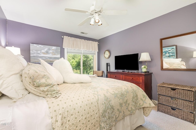 7 Weybridge Pl, Chapel Hill, NC 27517 - carpeted bedroom with a ceiling fan