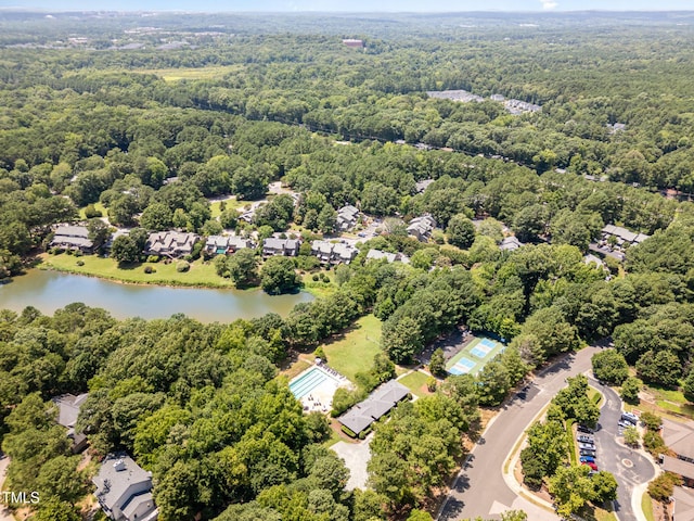 7 Weybridge Pl, Chapel Hill, NC 27517 - drone / aerial view of a large body of water and a forest