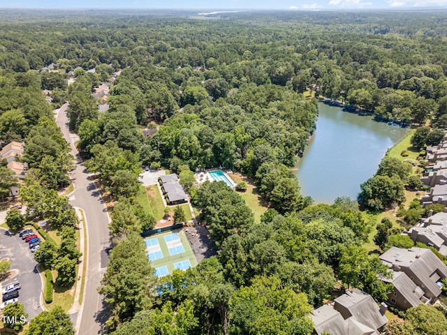 7 Weybridge Pl, Chapel Hill, NC 27517 - aerial view of a heavily wooded area