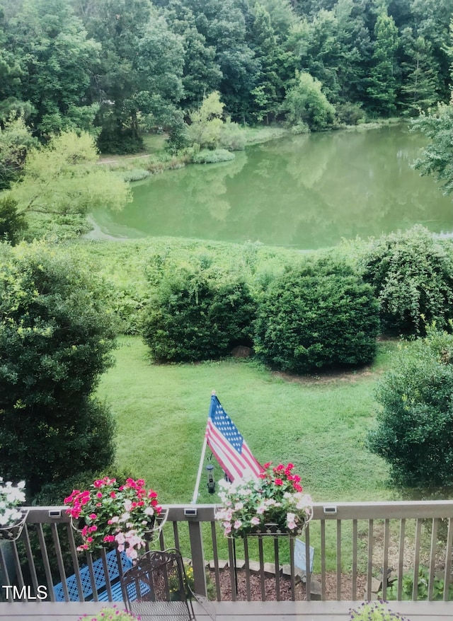 7 Weybridge Pl, Chapel Hill, NC 27517 - view of yard with a water view and a view of trees