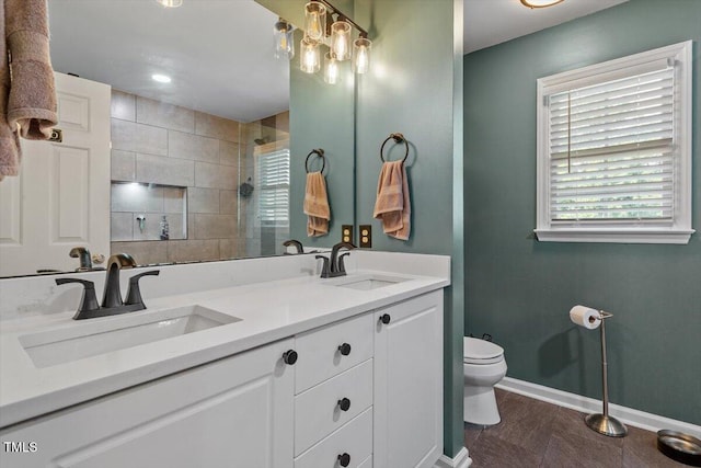2301 Laurel Valley Way, Raleigh, NC 27604 - full bathroom with double vanity and a tile shower