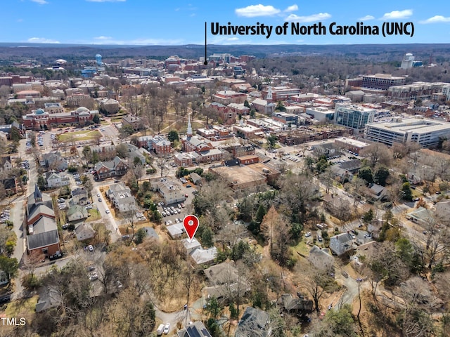 206 Spring Ln, Chapel Hill, NC 27514 - aerial overview of property's location