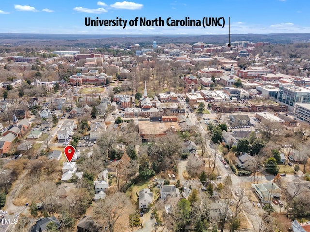 206 Spring Ln, Chapel Hill, NC 27514 - aerial view of property's location