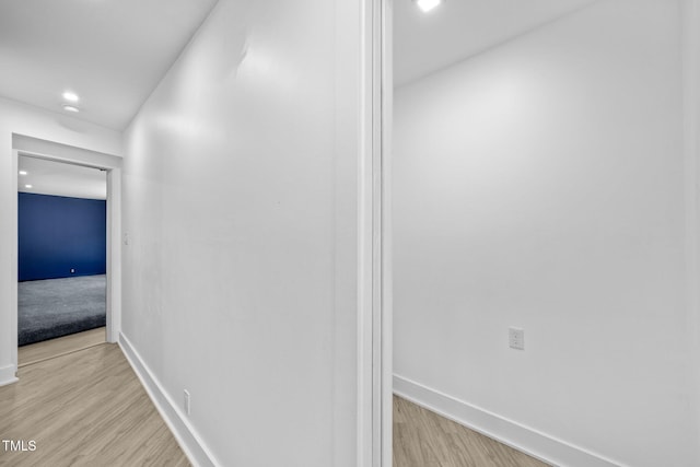 115 Ashworth Dr, Durham, NC 27707 - corridor featuring wood finished floors and recessed lighting