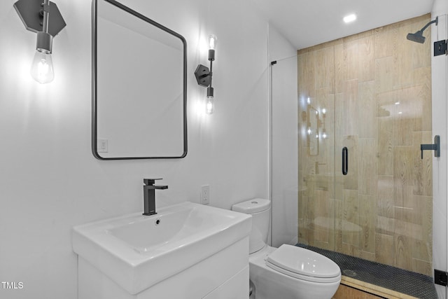 115 Ashworth Dr, Durham, NC 27707 - bathroom featuring a shower stall and vanity