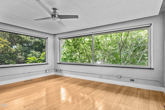 115 Ashworth Dr, Durham, NC 27707 - unfurnished room featuring ceiling fan and wood-type flooring