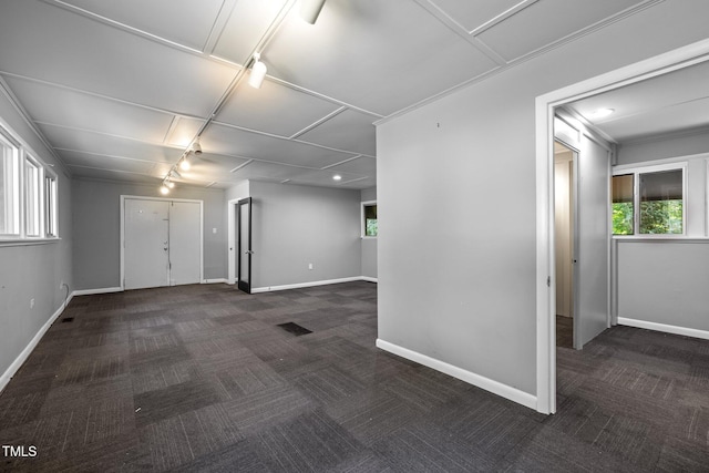 115 Ashworth Dr, Durham, NC 27707 - unfurnished room with carpet floors and track lighting