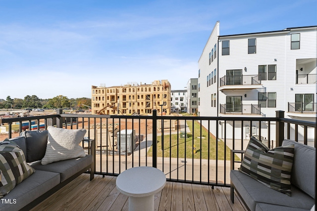 1236 S Person St Unit 101, Raleigh, NC 27601 - view of wooden deck