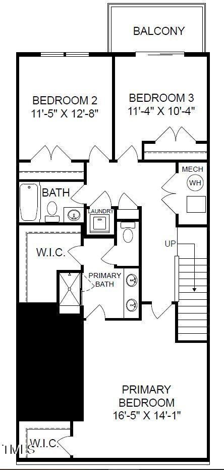 1236 S Person St Unit 101, Raleigh, NC 27601 - view of floor plan / room layout