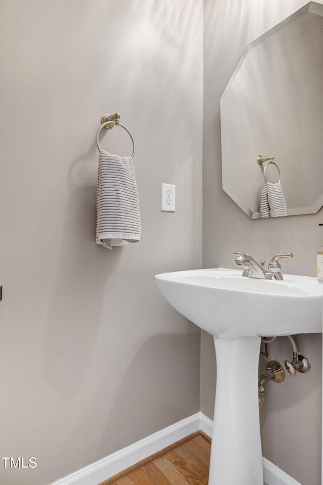 102 Whitlock Ln, Cary, NC 27513 - bathroom with wood finished floors and baseboards
