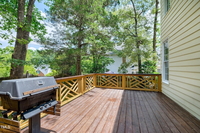 102 Whitlock Ln, Cary, NC 27513 - wooden terrace with grilling area