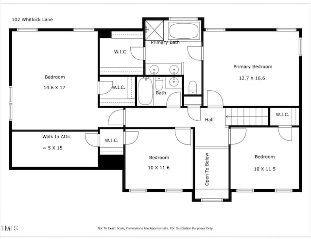 102 Whitlock Ln, Cary, NC 27513 - view of floor plan / room layout
