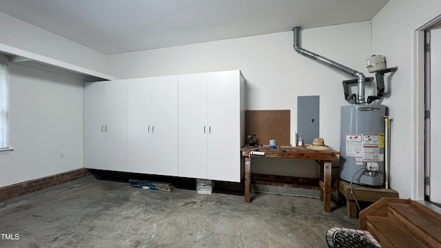102 Whitlock Ln, Cary, NC 27513 - garage featuring gas water heater and electric panel