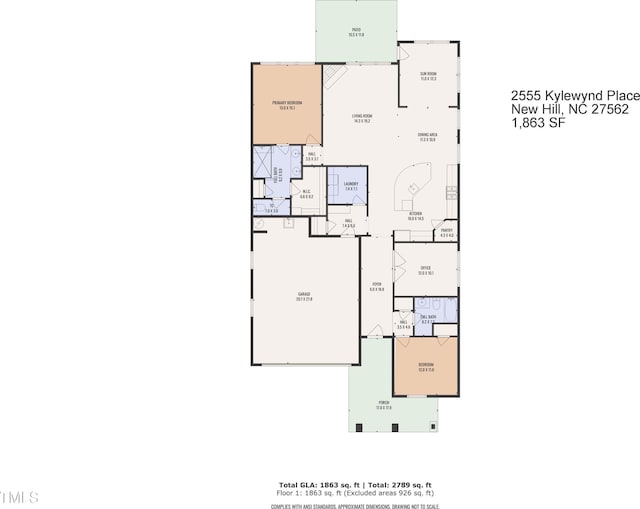 2555 Kylewynd Pl, New Hill, NC 27562 - photo 5