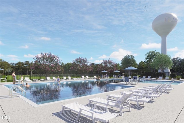 525 Camero Rift Trl, Wendell, NC 27591 - community pool with a patio area