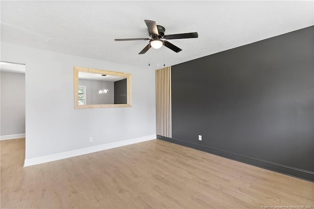 6123 Malvern Cir, Fayetteville, NC 28314 - unfurnished room featuring wood finished floors and a ceiling fan