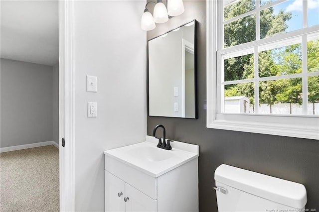 6123 Malvern Cir, Fayetteville, NC 28314 - bathroom featuring vanity and toilet