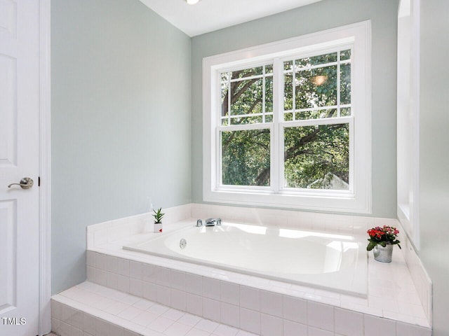 3525 Lytham Pl, Raleigh, NC 27604 - bathroom with healthy amount of natural light and a bath