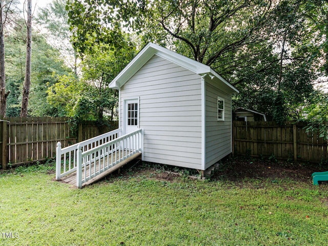 3525 Lytham Pl, Raleigh, NC 27604 - view of outdoor structure with a fenced backyard