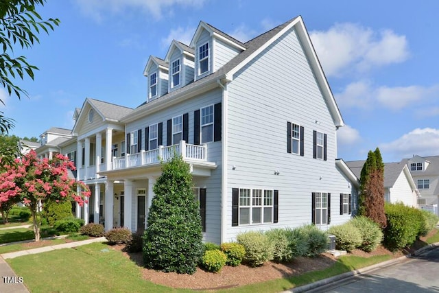 1079 Perdue Dr, Chapel Hill, NC 27517 - view of side of home with a balcony