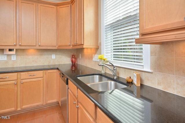 1079 Perdue Dr, Chapel Hill, NC 27517 - kitchen featuring tasteful backsplash, dishwasher, and dark stone counters