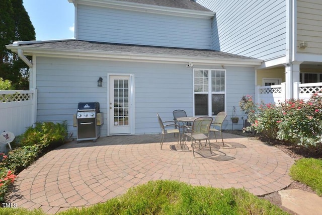 1079 Perdue Dr, Chapel Hill, NC 27517 - view of patio featuring grilling area and outdoor dining space
