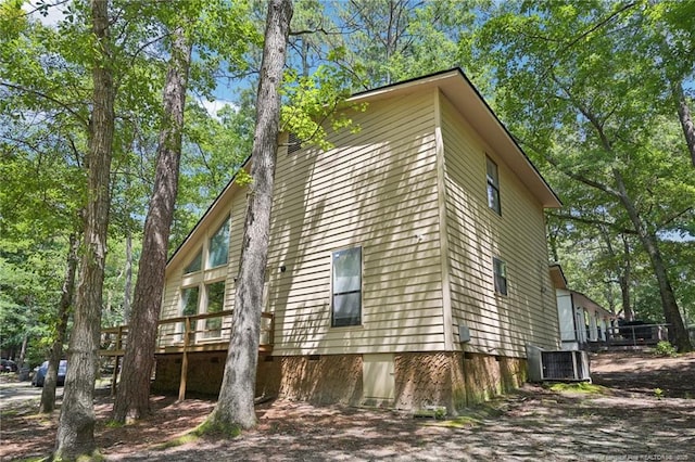 5905 Waters Edge Dr, Fayetteville, NC 28314 - view of property exterior featuring crawl space and a deck