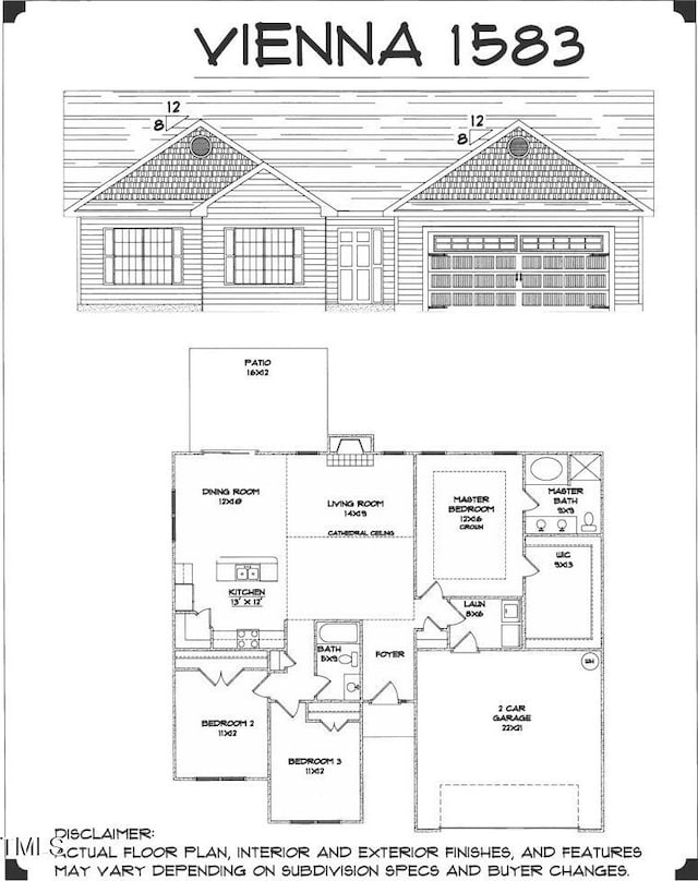 102 Nova Pl, Pikeville, NC 27863 - view of floor plan / room layout