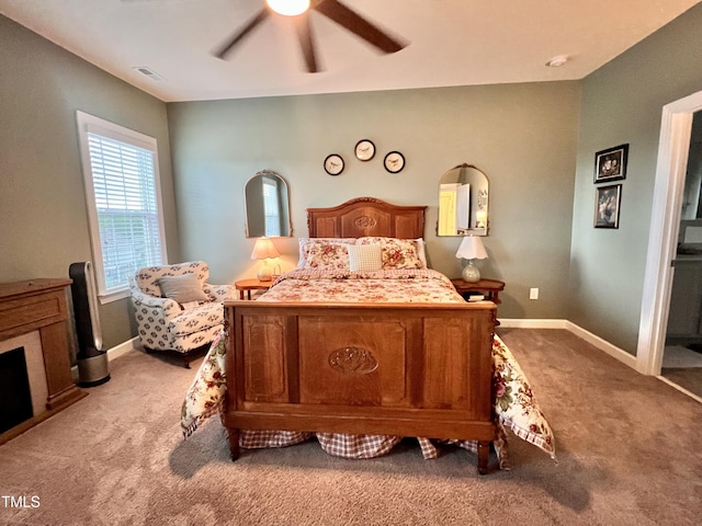 1925 Bright Kannon Way, Wendell, NC 27591 - bedroom featuring light colored carpet and ceiling fan