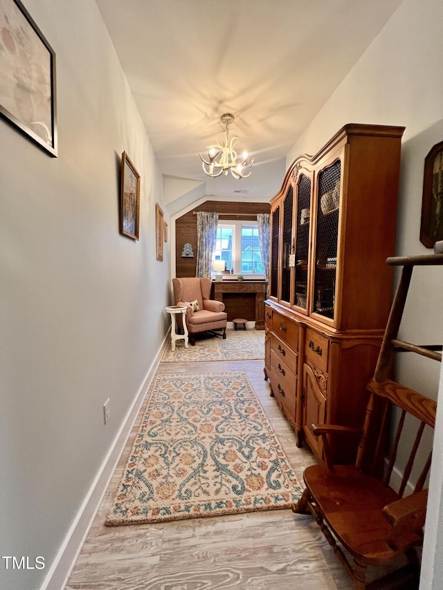 1925 Bright Kannon Way, Wendell, NC 27591 - living area featuring a chandelier and baseboards