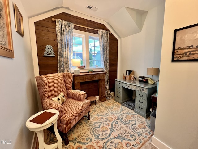 1925 Bright Kannon Way, Wendell, NC 27591 - living area featuring a desk and lofted ceiling