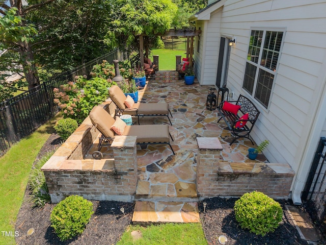 2505 Goldeneye Ct, Raleigh, NC 27606 - fenced backyard featuring a patio