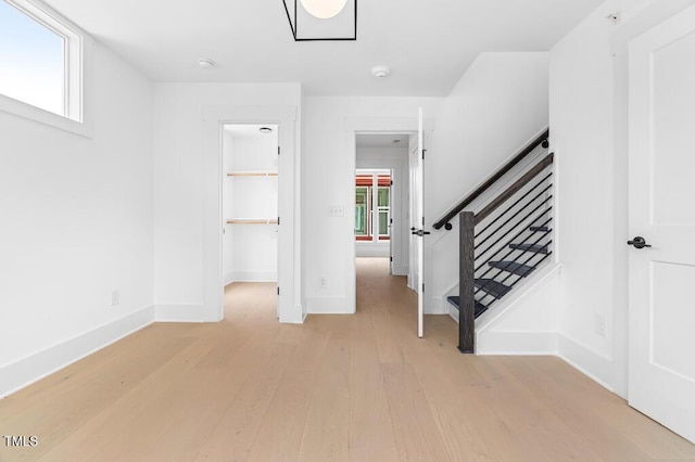 2 Seawell Ave Unit 101, Raleigh, NC 27601 - foyer entrance with light wood-style floors and stairs