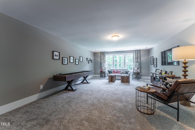 249 Dona Dr, Carthage, NC 28327 - carpeted living room featuring baseboards